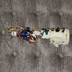 LENOX Fishing Snowman with Dog